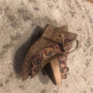 Madden Girl floral wedges